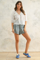 Clover Blouse-Blouse-UrbanCulture-Boutique, A North Port, Florida Women's Fashion Boutique