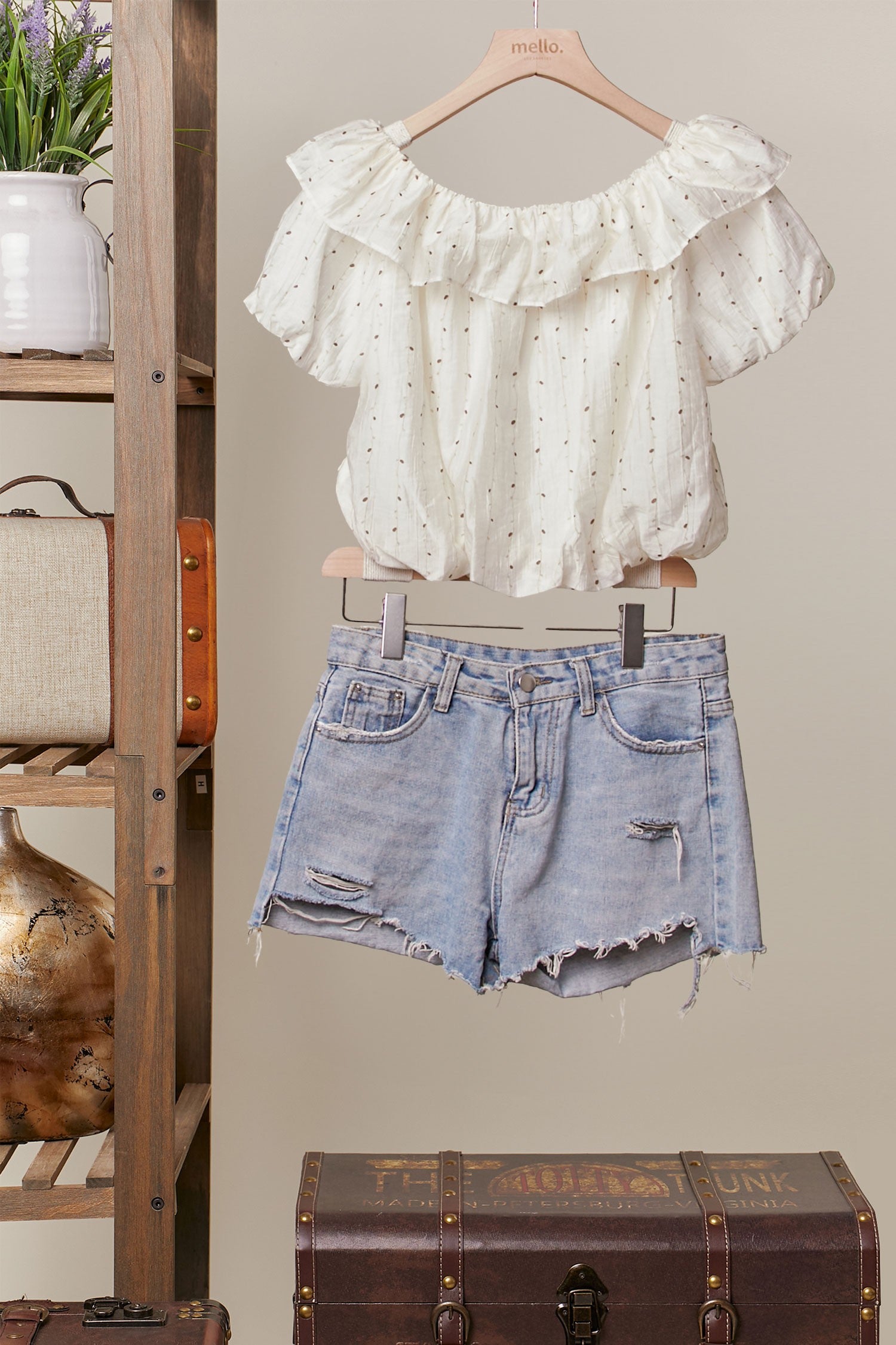 Daisy Off The Shoulder Ruffle Top-Short Sleeves-UrbanCulture-Boutique, A North Port, Florida Women's Fashion Boutique