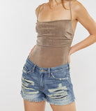 Cassandra Mid Rise Boyfriend Shorts-Denim Shorts-UrbanCulture-Boutique, A North Port, Florida Women's Fashion Boutique