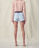 Button Fly Low Rise Denim Short-Shorts-UrbanCulture-Boutique, A North Port, Florida Women's Fashion Boutique