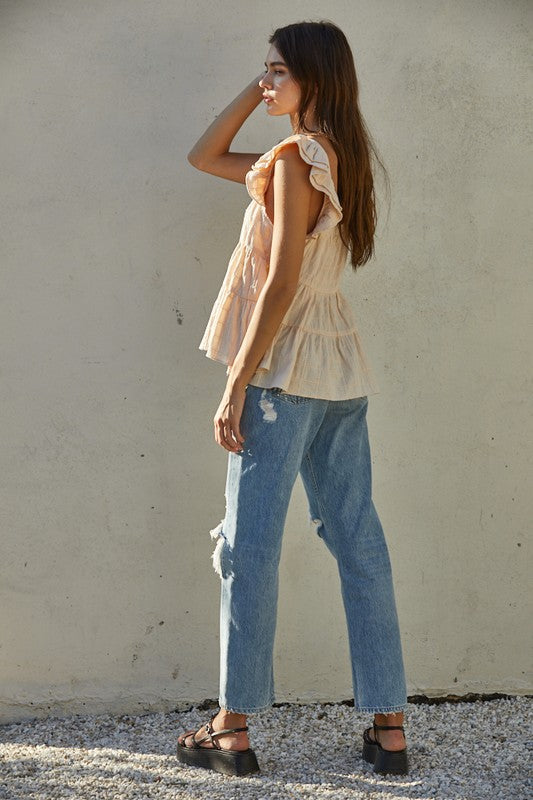 Mary Kate Top-Tank Tops-UrbanCulture-Boutique, A North Port, Florida Women's Fashion Boutique