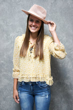 Load image into Gallery viewer, Tie Front Chiffon Blouse-Blouse-UrbanCulture-Boutique, A North Port, Florida Women&#39;s Fashion Boutique