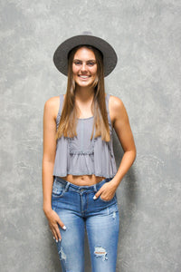 Ribbed Knit Crop Top-Tank Top-UrbanCulture-Boutique, A North Port, Florida Women's Fashion Boutique