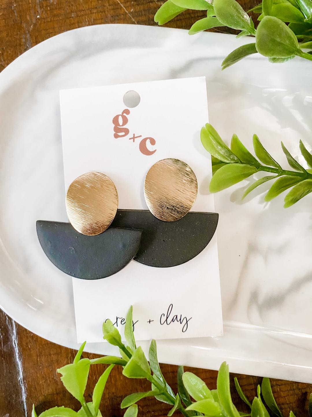 Holly Jumbo Stud Dangle Earrings-Earrings-UrbanCulture-Boutique, A North Port, Florida Women's Fashion Boutique