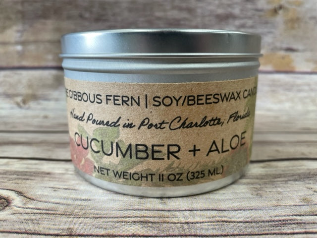 Cucumber + Aloe Candle (6 ounces)-Candles-UrbanCulture-Boutique, A North Port, Florida Women's Fashion Boutique