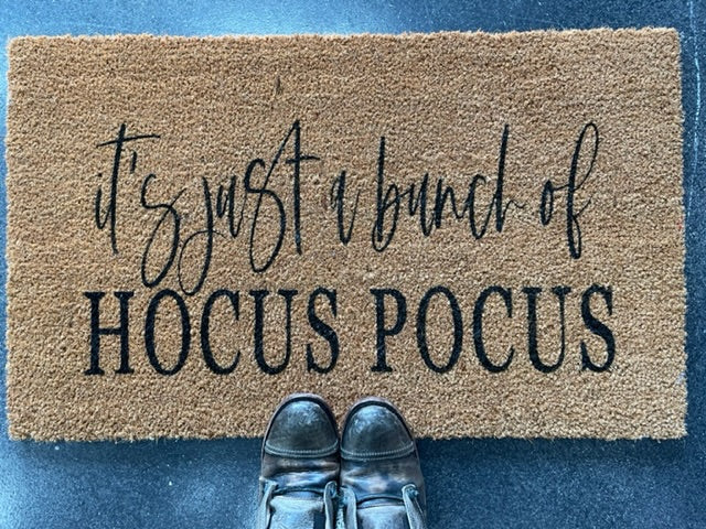 It's Just a Bunch of Hocus Pocus Door Mat-Door Mats-UrbanCulture-Boutique, A North Port, Florida Women's Fashion Boutique
