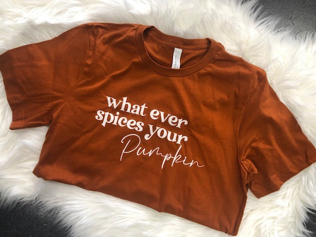 Whatever Spices Your Pumpkin Graphic Tee-Graphic Tees-UrbanCulture-Boutique, A North Port, Florida Women's Fashion Boutique
