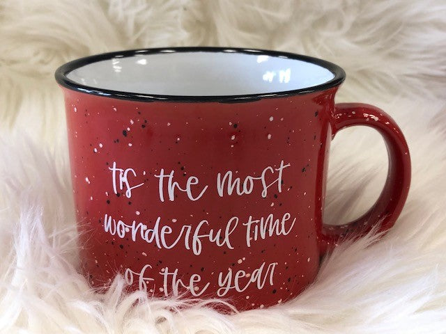 Tis the most wonderful time of the year coffee cup-Coffee Cups-UrbanCulture-Boutique, A North Port, Florida Women's Fashion Boutique