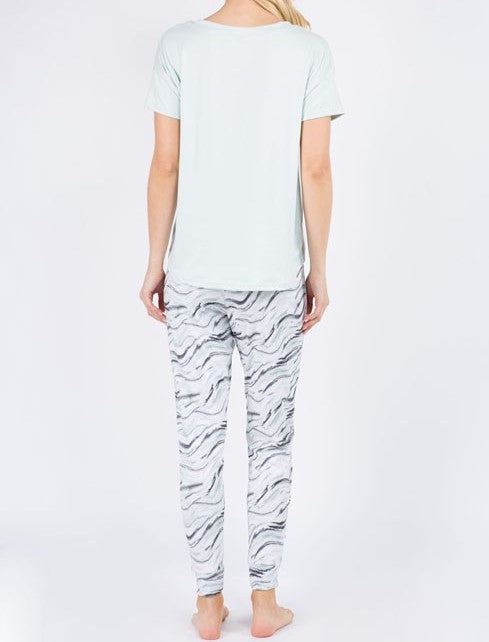 "Live More, Worry Less" Super Soft Pajama Pants Set-Pajamas-UrbanCulture-Boutique, A North Port, Florida Women's Fashion Boutique