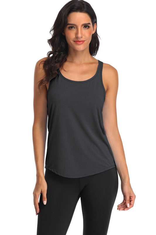 Women Quick Dry Fit Sports Tank Top-Sleeveless & Short Sleeve Activewear-UrbanCulture-Boutique, A North Port, Florida Women's Fashion Boutique