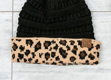 Load image into Gallery viewer, C.C Leopard Cuff Beanie-Hats-UrbanCulture-Boutique, A North Port, Florida Women&#39;s Fashion Boutique