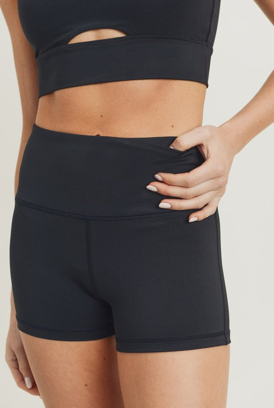 High Waisted Work Out Shorts-Activewear-UrbanCulture-Boutique, A North Port, Florida Women's Fashion Boutique