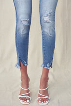Load image into Gallery viewer, Low Rise Skinny Jeans with Distressed Ankles-Jeans-UrbanCulture-Boutique, A North Port, Florida Women&#39;s Fashion Boutique