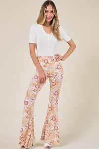 BOHO PAISLEY KNIT FLARES-Pants-UrbanCulture-Boutique, A North Port, Florida Women's Fashion Boutique