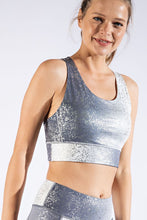 Load image into Gallery viewer, Silvery Blue Sports Bra-Activewear-UrbanCulture-Boutique, A North Port, Florida Women&#39;s Fashion Boutique