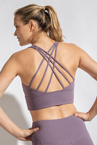 Strappy Criss Cross Back Padded Butter Bralette-Activewear-UrbanCulture-Boutique, A North Port, Florida Women's Fashion Boutique