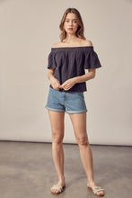 Load image into Gallery viewer, Cindy Off the Shoulder Top-Short Sleeve-UrbanCulture-Boutique, A North Port, Florida Women&#39;s Fashion Boutique