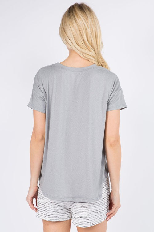 "Taking It All In" Super Soft Pajama Short Set-Pajamas-UrbanCulture-Boutique, A North Port, Florida Women's Fashion Boutique