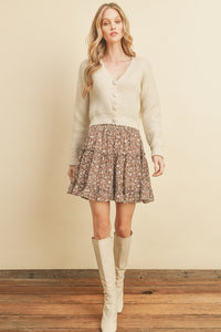 Little Daisy Tiered Mini Skirt-Skirts-UrbanCulture-Boutique, A North Port, Florida Women's Fashion Boutique