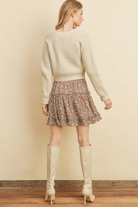 Little Daisy Tiered Mini Skirt-Skirts-UrbanCulture-Boutique, A North Port, Florida Women's Fashion Boutique