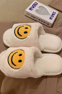 Smiley Face Slippers-Slippers-UrbanCulture-Boutique, A North Port, Florida Women's Fashion Boutique